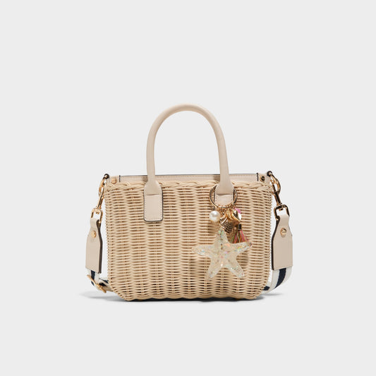 Seasparkle Bone Women's Top Handle Bags - Satchel bag - Bone