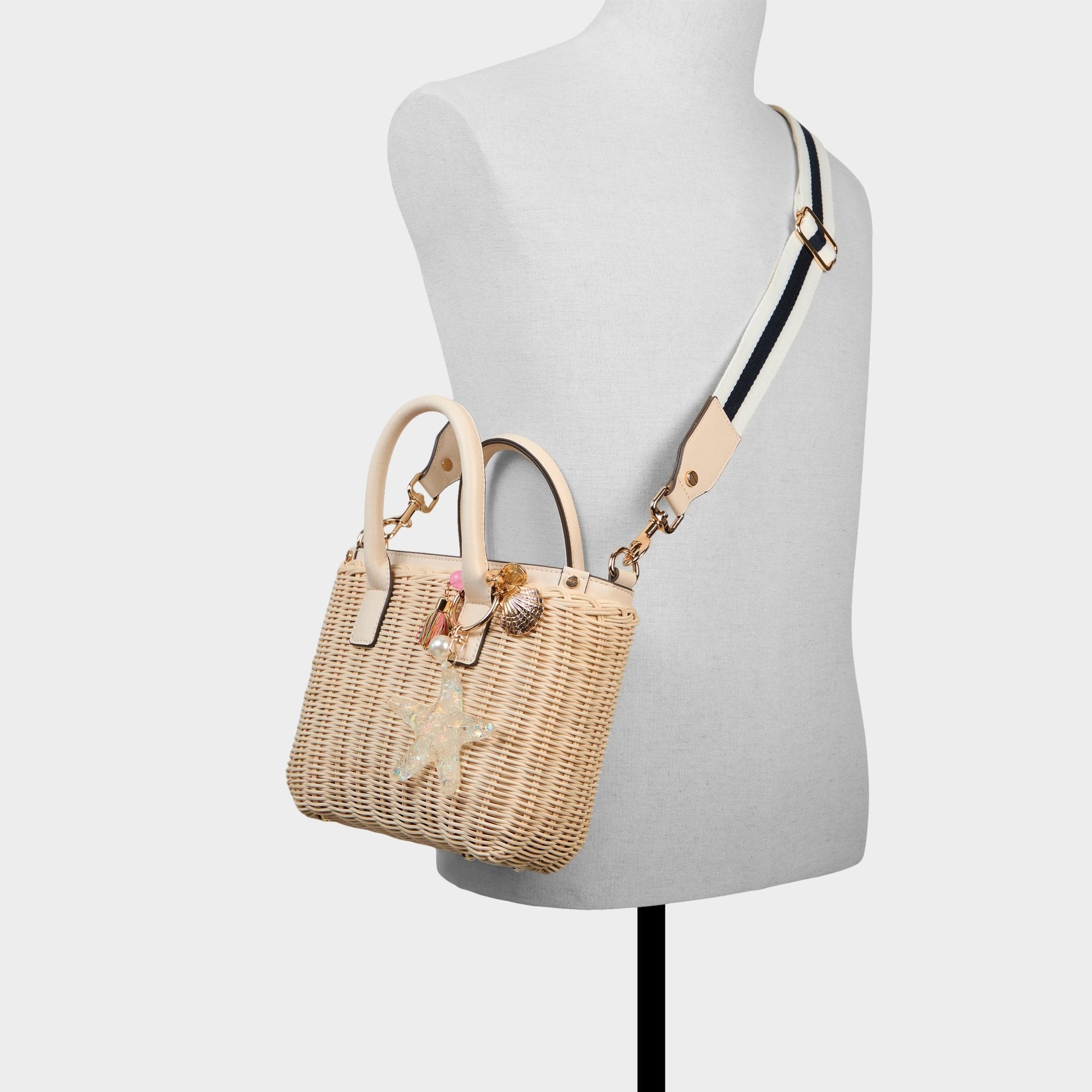 Seasparkle Bone Women's Top Handle Bags - Satchel bag - Bone