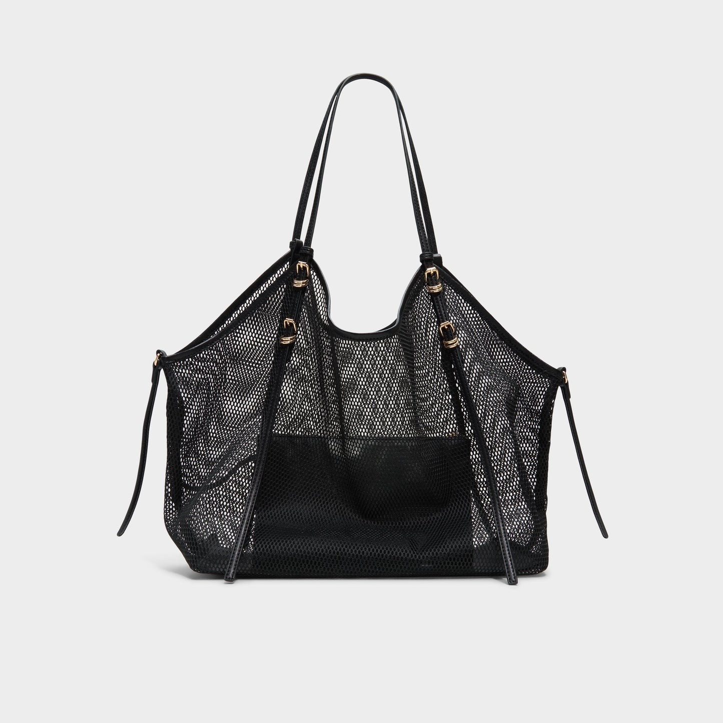 Meshcarry Black Women's Tote & Satchel bags - Hobo bag - Black