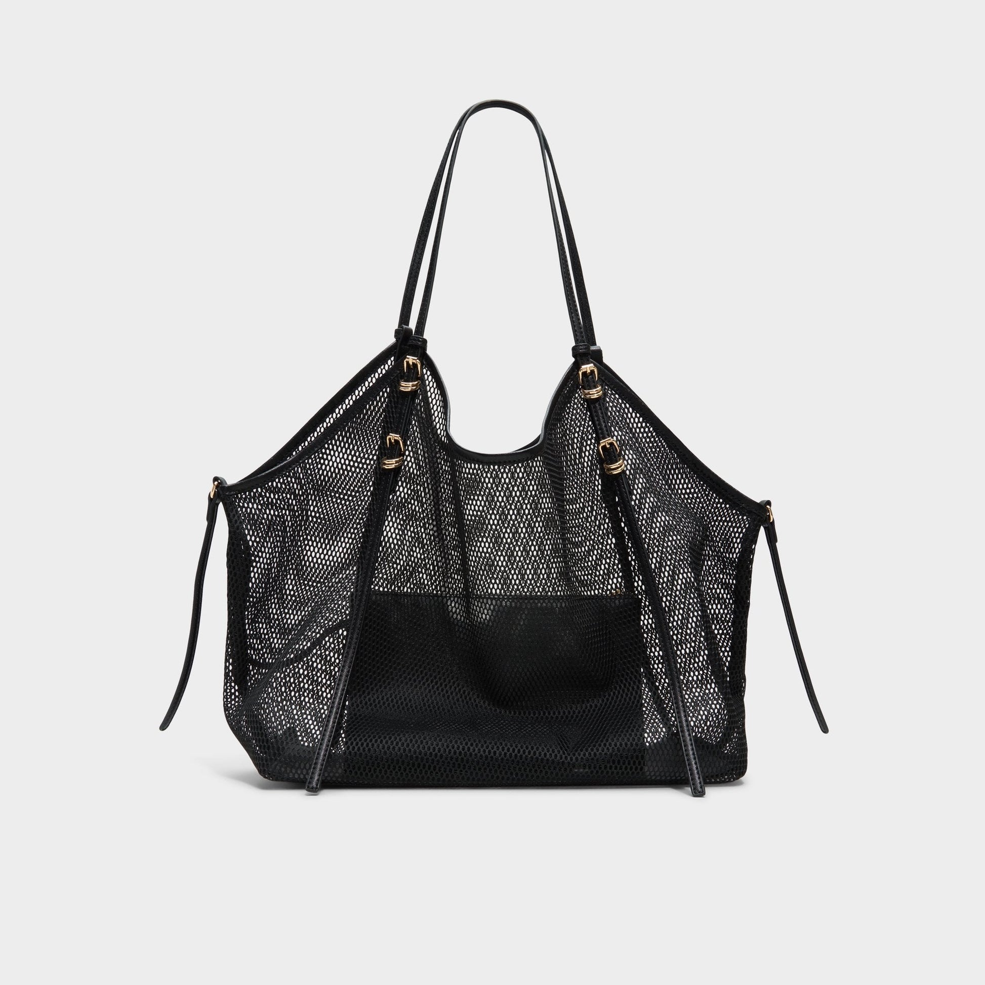 Meshcarry Black Women's Tote & Satchel bags - Hobo bag - Black