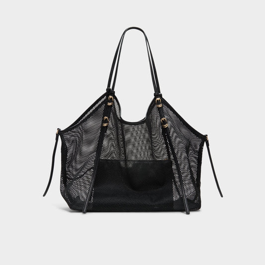 Meshcarry Black Women's Tote & Satchel bags - Hobo bag - Black