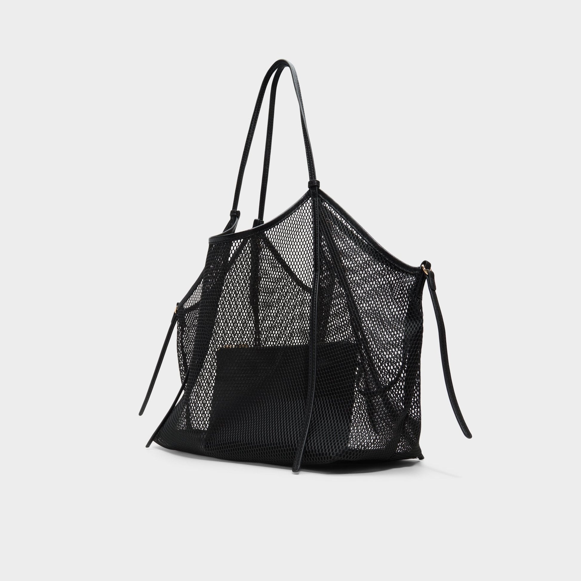Meshcarry Black Women's Tote & Satchel bags - Hobo bag - Black