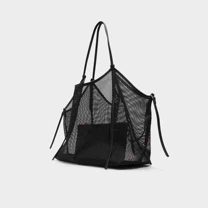 Meshcarry Black Women's Tote & Satchel bags - Hobo bag - Black