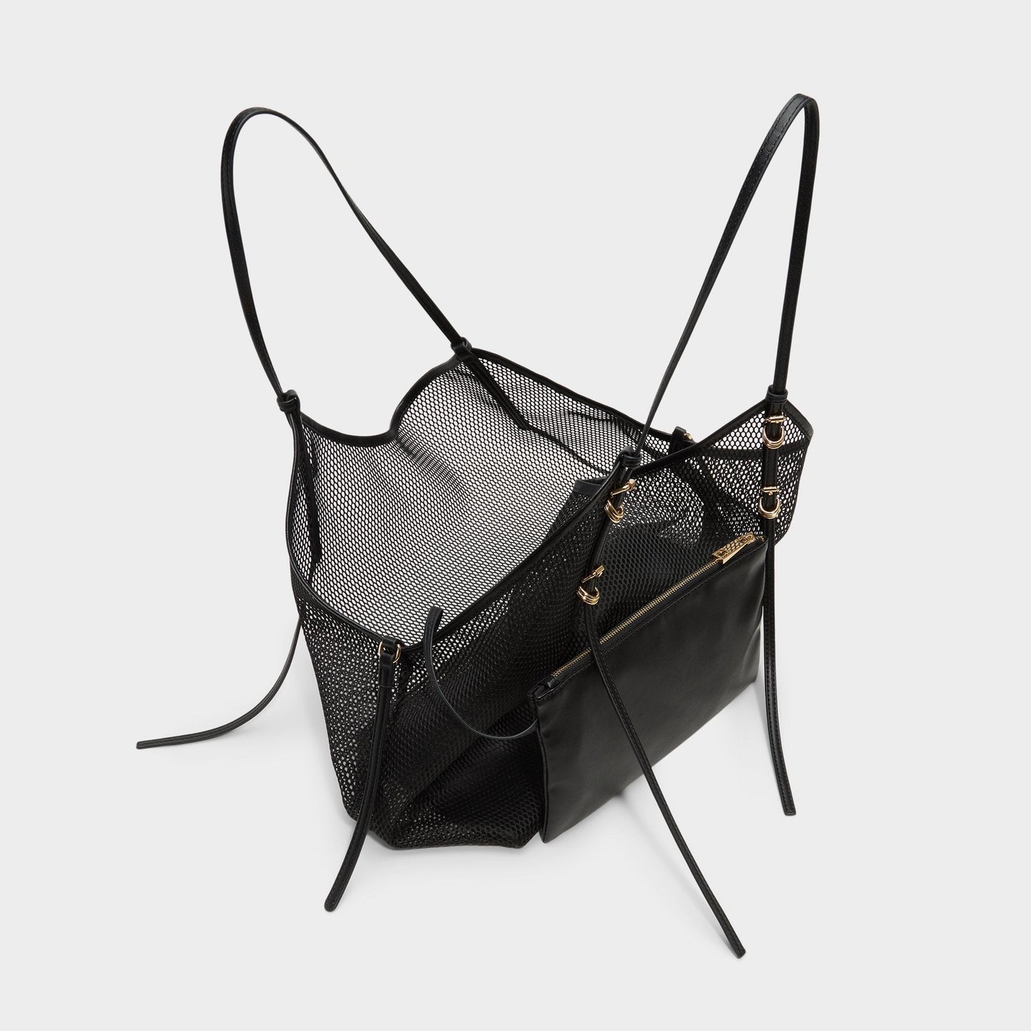 Meshcarry Black Women's Tote & Satchel bags - Hobo bag - Black