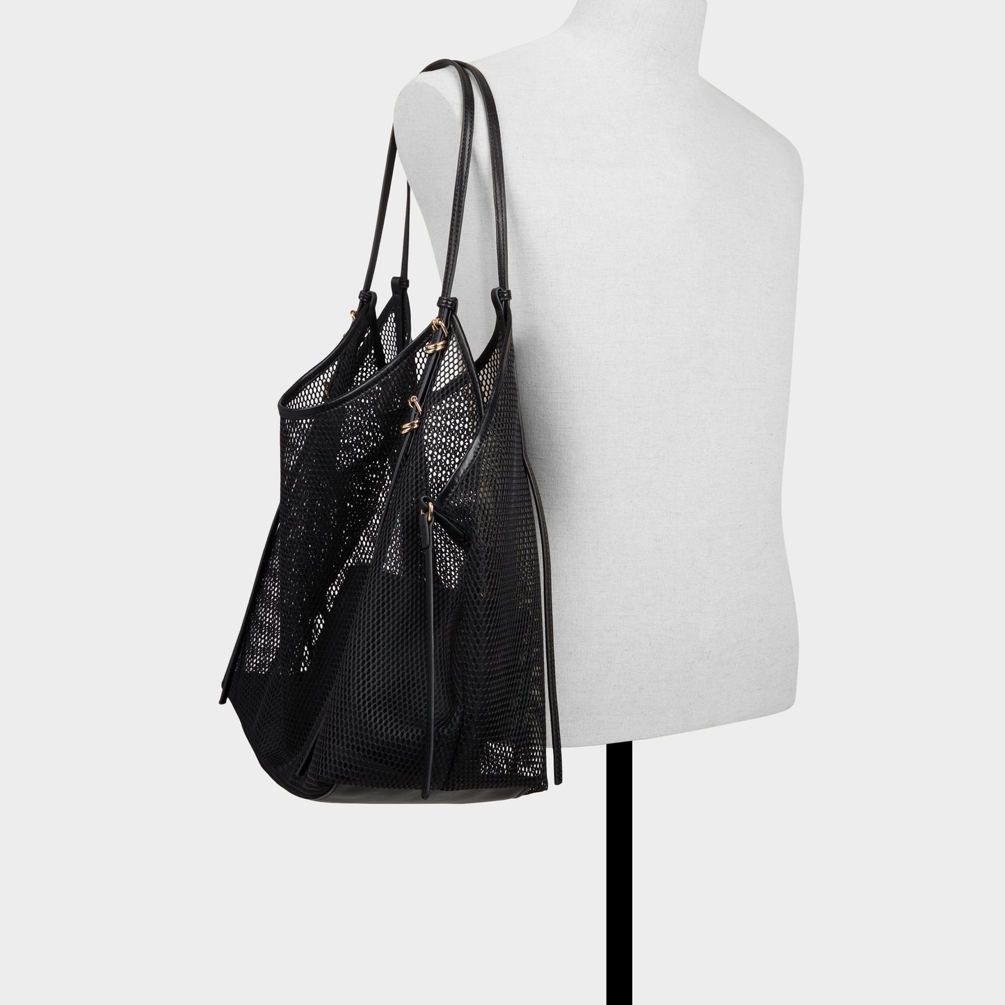 Meshcarry Black Women's Tote & Satchel bags - Hobo bag - Black
