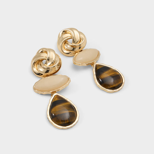 Sunara in Gold - Chandelier earrings - Gold