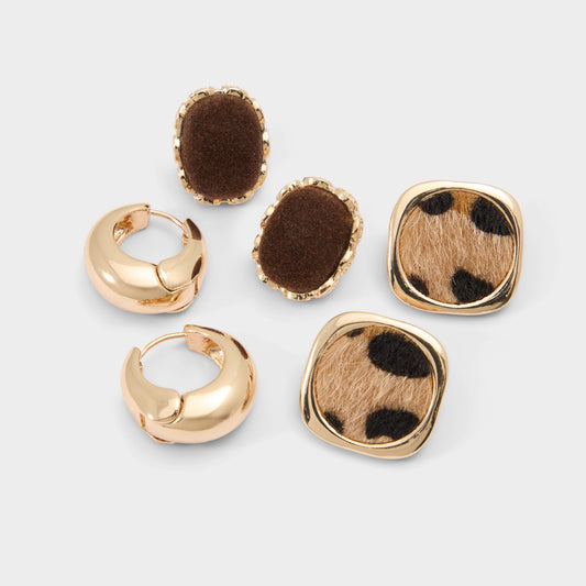 Wildchic in Other Brown - Earring set - Other brown