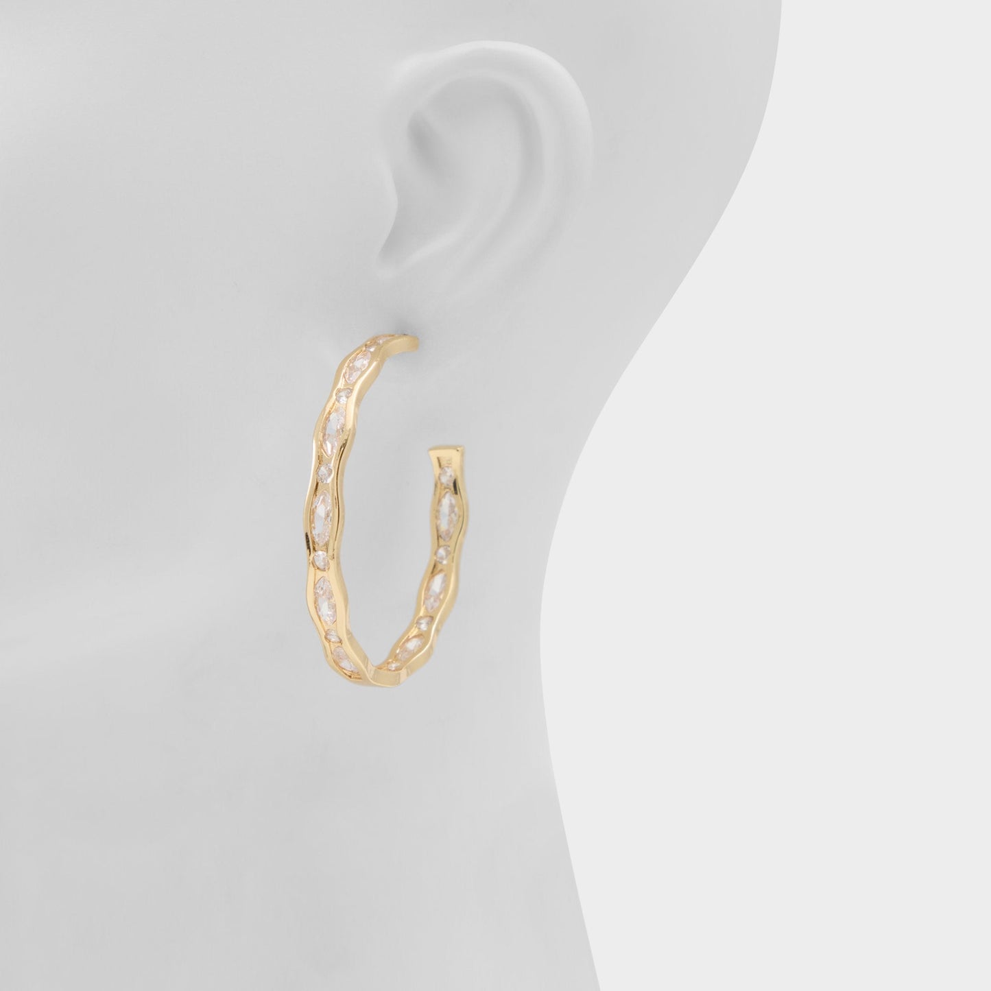 Cynthyia in Gold Clear Multi - Earrings - Gold/clear multi