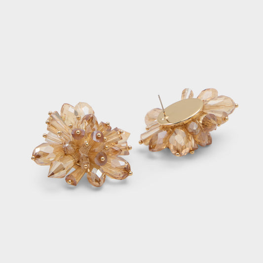 Glowria in Medium Beige - Statement earrings - Medium beige