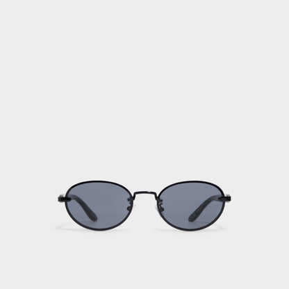 Alicee in Black - Oval sunglasses - Black