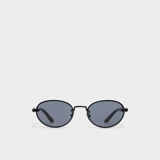 Alicee in Black - Oval sunglasses - Black