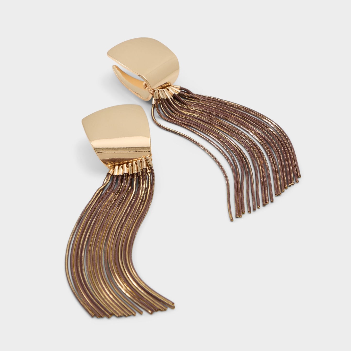 Wallow in Light Brown - Statement earrings - Light brown