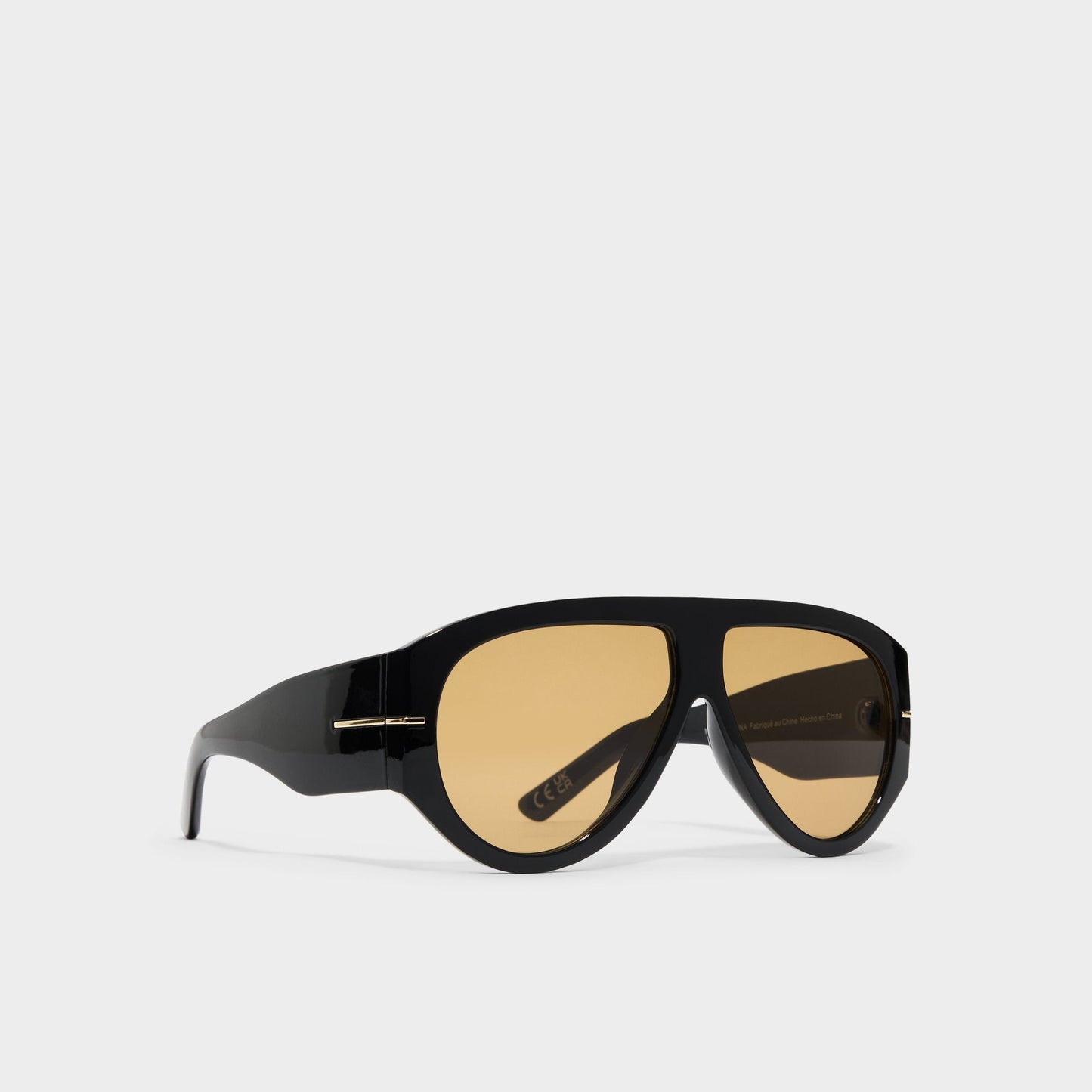 Kristiinaa in Black Gold Multi - Aviator sunglasses - Black/gold multi