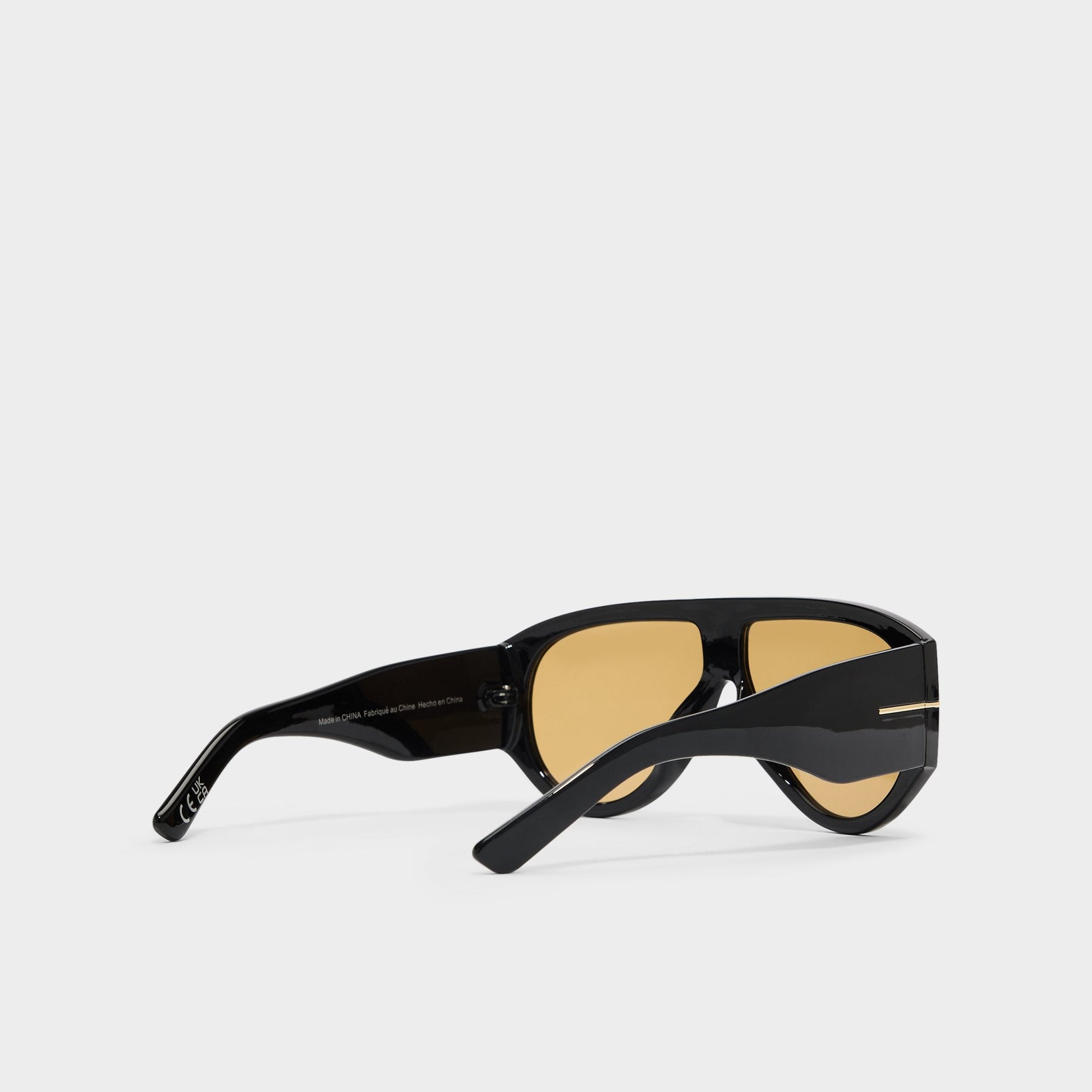 Kristiinaa in Black Gold Multi - Aviator sunglasses - Black/gold multi
