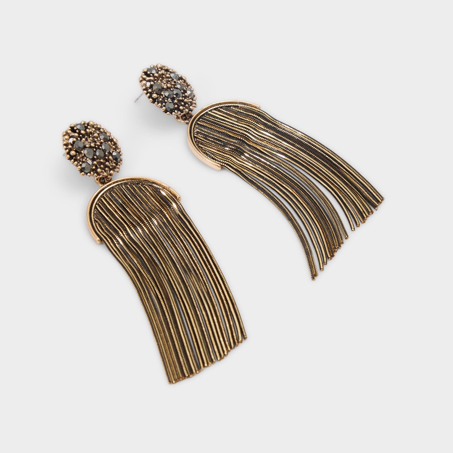 Nightfaller in Grey - Statement earrings - Grey