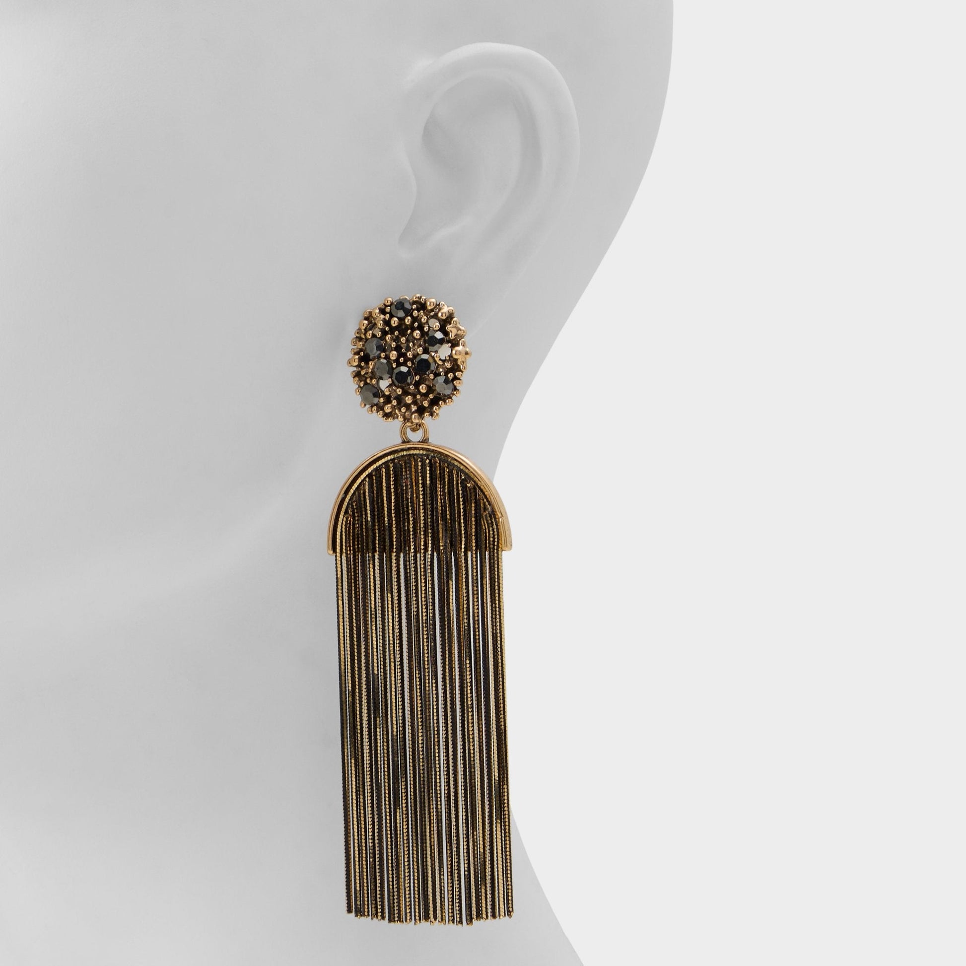 Nightfaller in Grey - Statement earrings - Grey