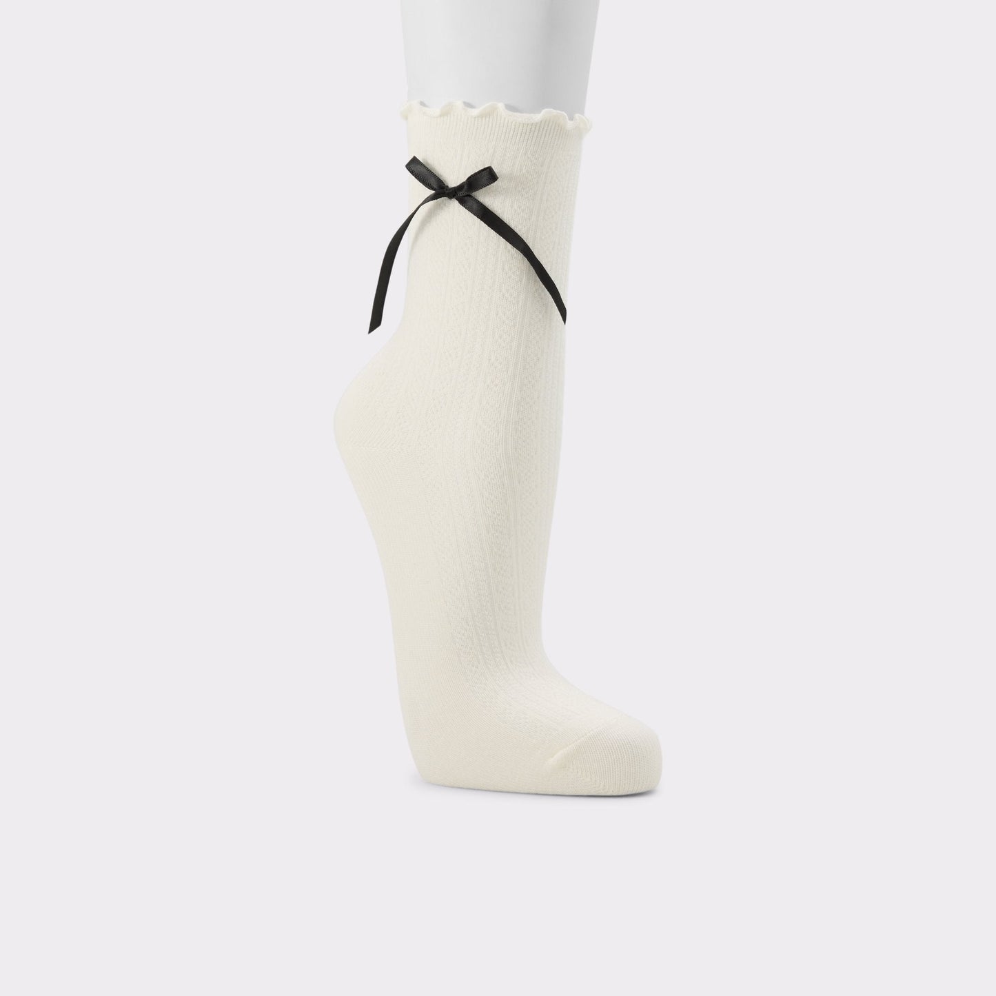 Cutiebow in Black White - Socks - Black/white