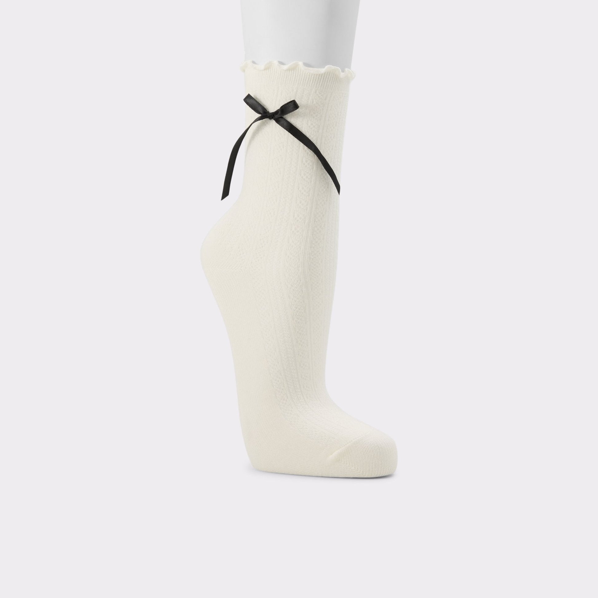 Cutiebow in Black White - Socks - Black/white