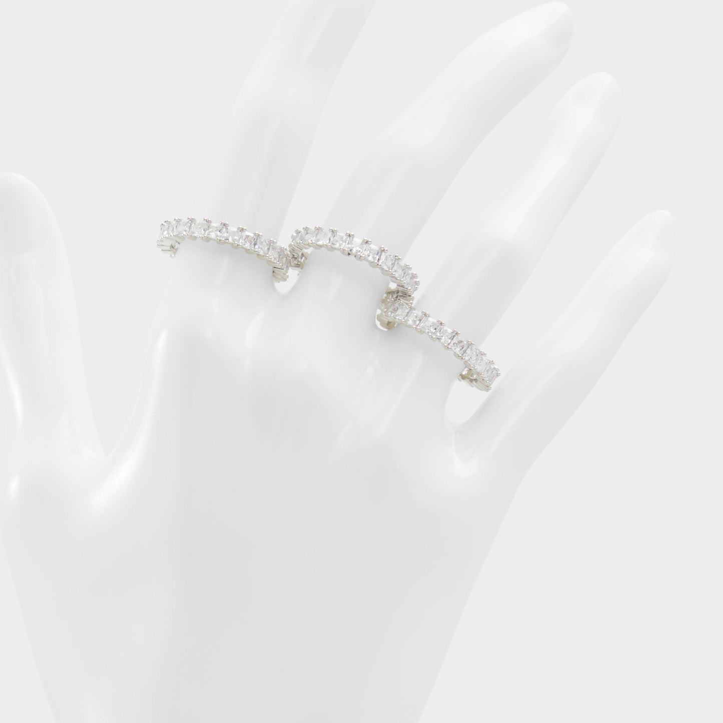 Aschianamini Silver/Clear Multi Women's Rings - Ring - Silver/clear multi