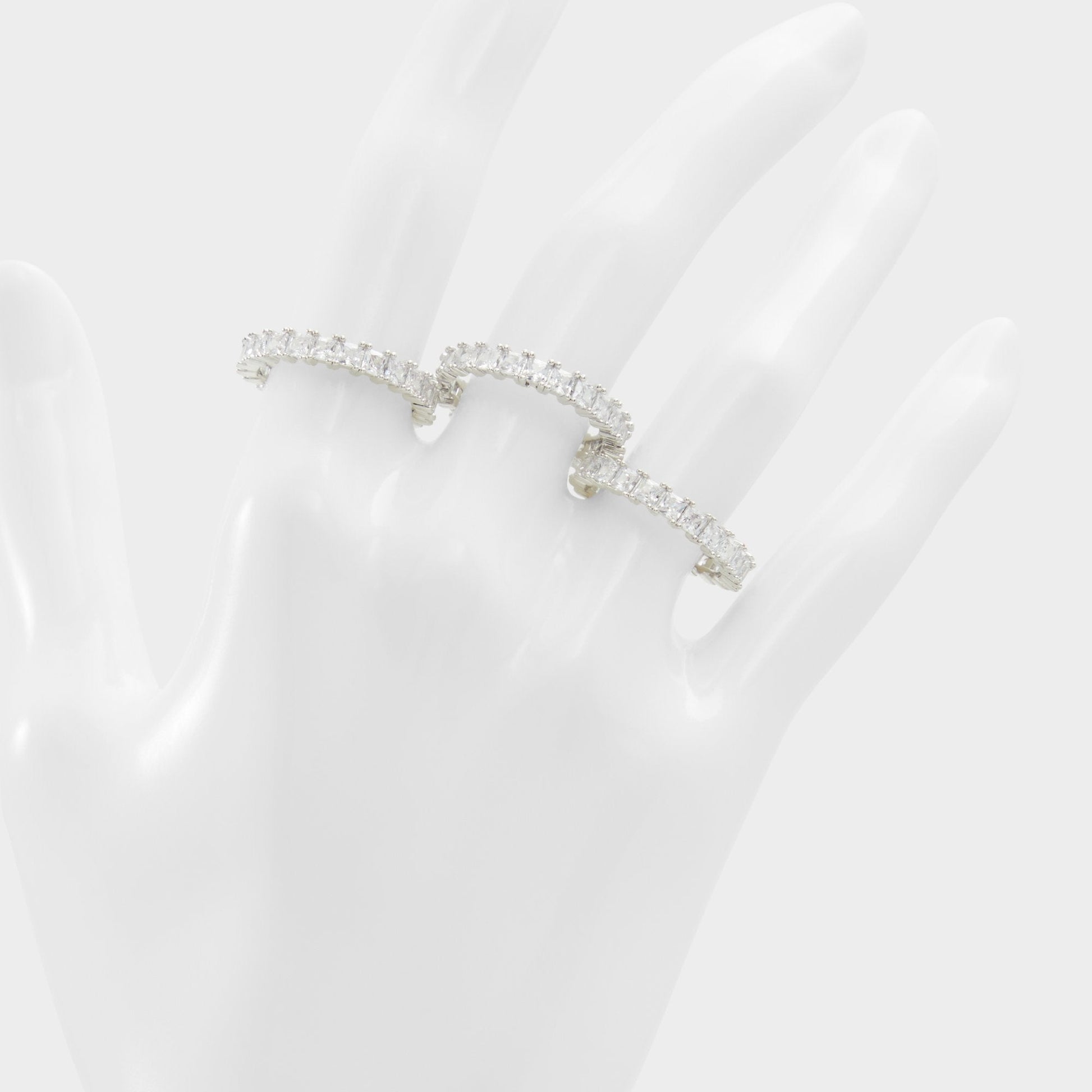 Aschianamini Silver/Clear Multi Women's Rings - Ring - Silver/clear multi