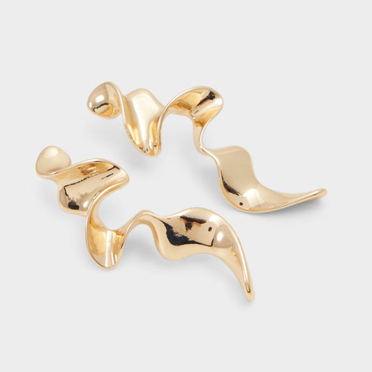 Triral Gold Women's Earrings - Drop earrings - Gold