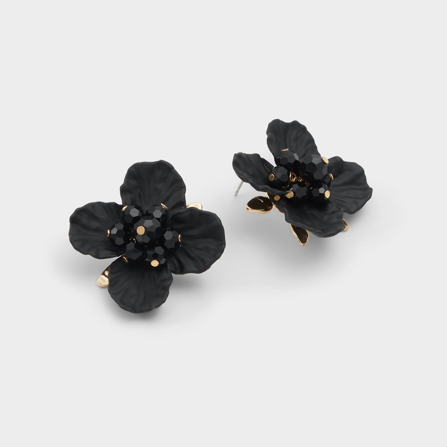 Bamey in Black - Statement earrings - Black