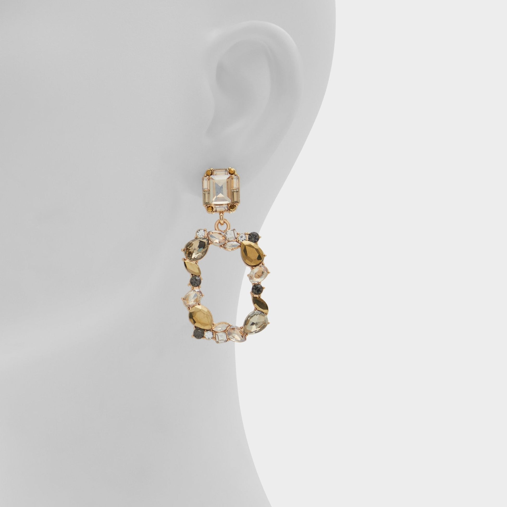 Lamasax in Champagne - Chandelier earrings - Champagne