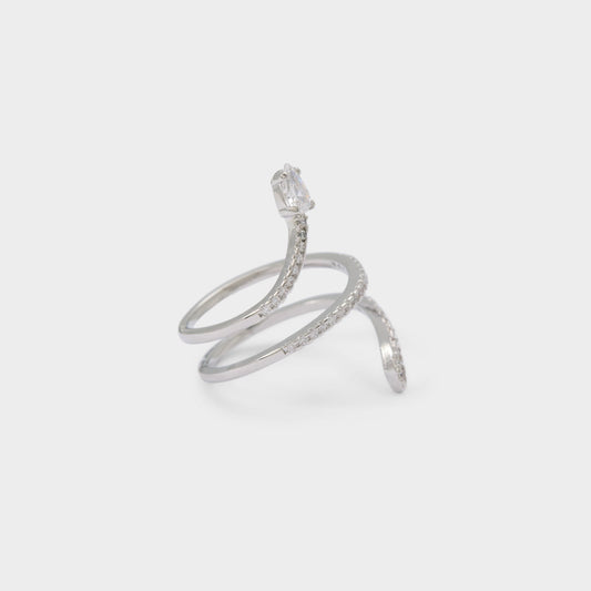Mirienad in Silver Clear Multi - Ring - Silver/clear multi