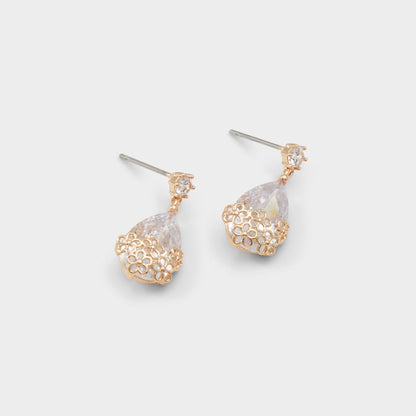 Cutesie Gold/Clear Multi Women's Earrings - Earrings - Gold/Clear Multi
