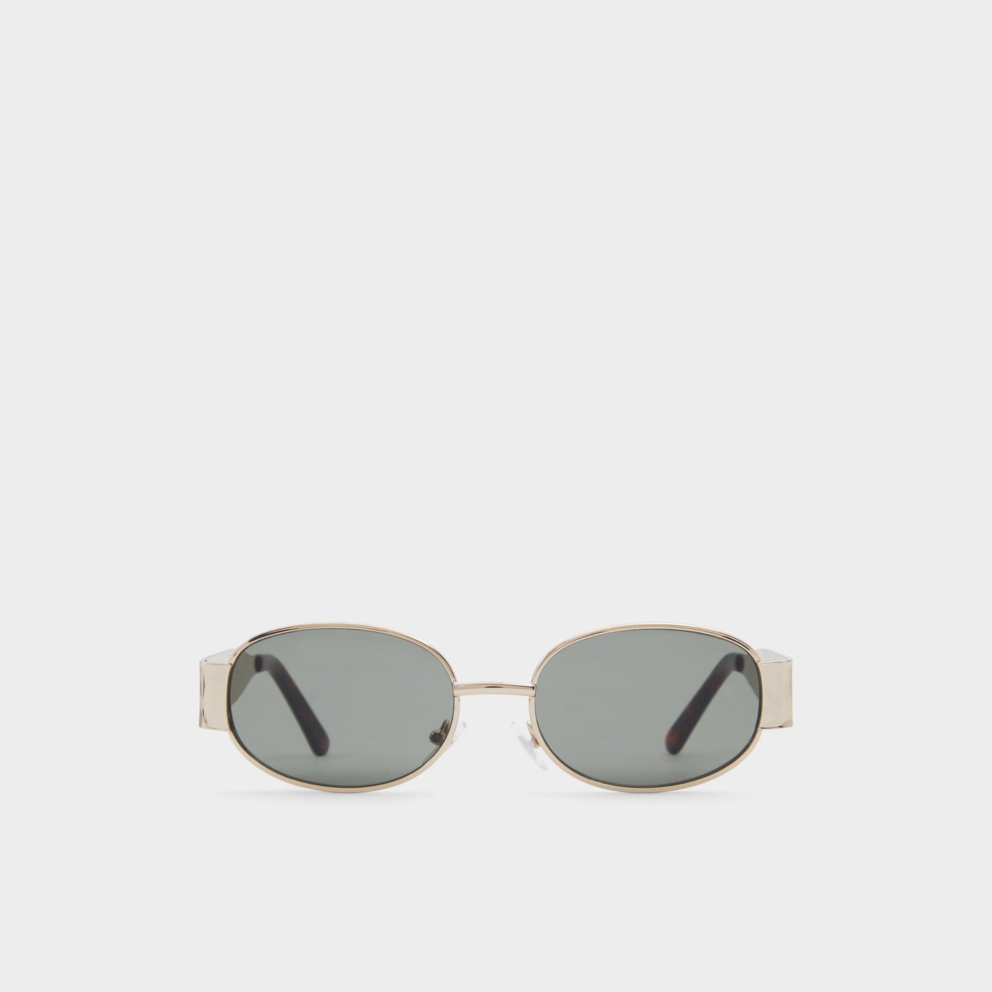 Unirerin Gold Women's Round - Round sunglasses - Gold