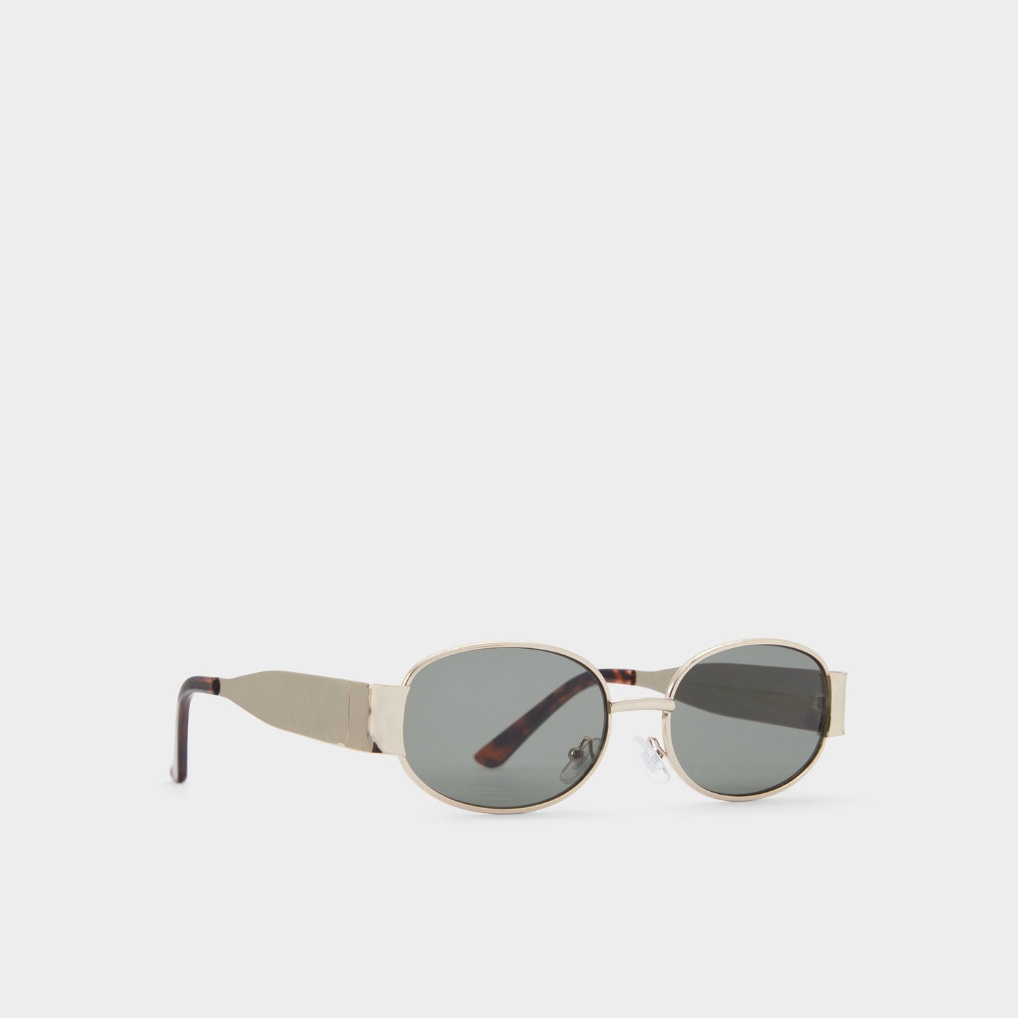 Unirerin Gold Women's Round - Round sunglasses - Gold