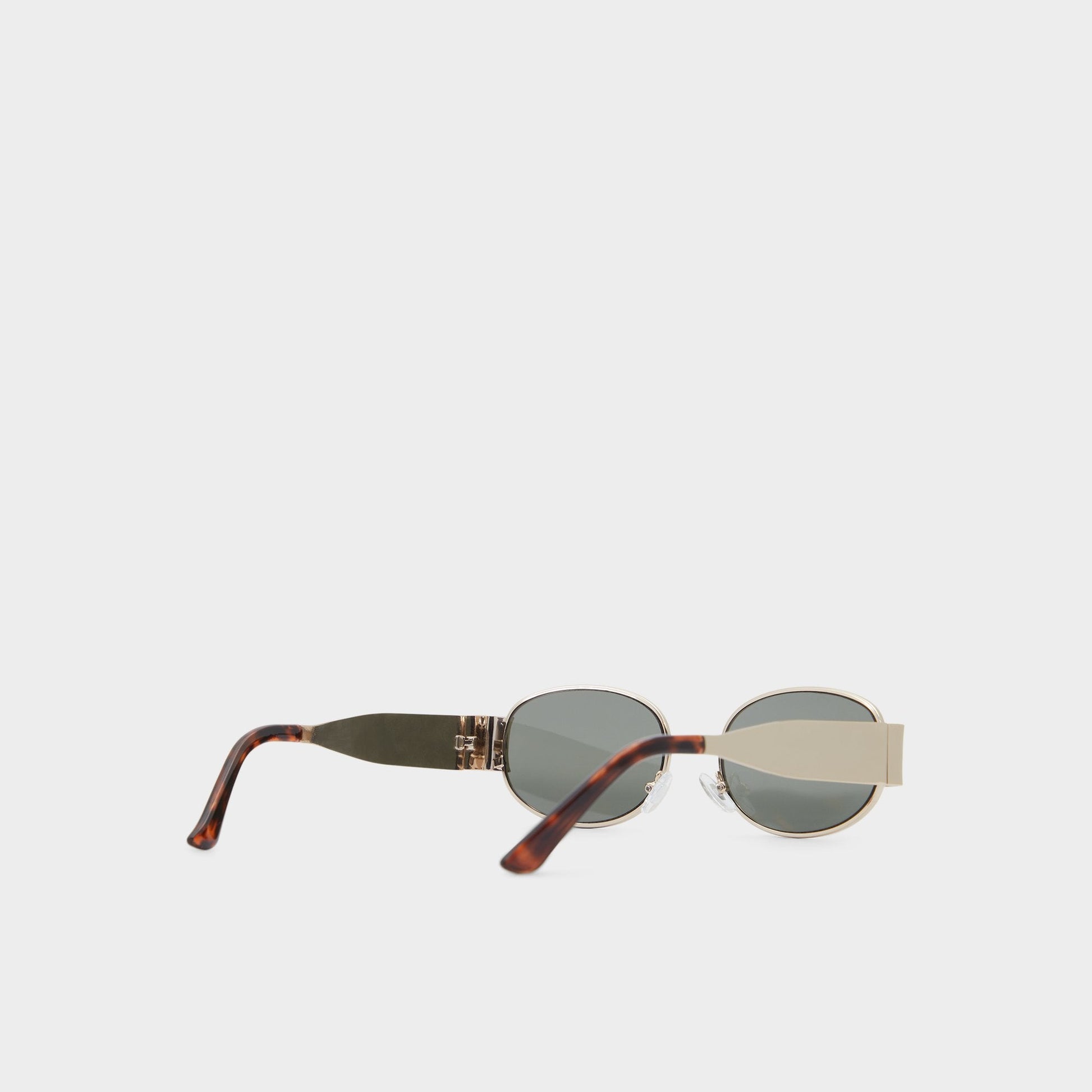 Unirerin Gold Women's Round - Round sunglasses - Gold
