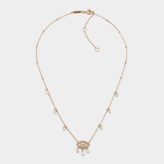 Umiramas Light Blue Women's Cubic Zirconia - Necklace - Light Blue