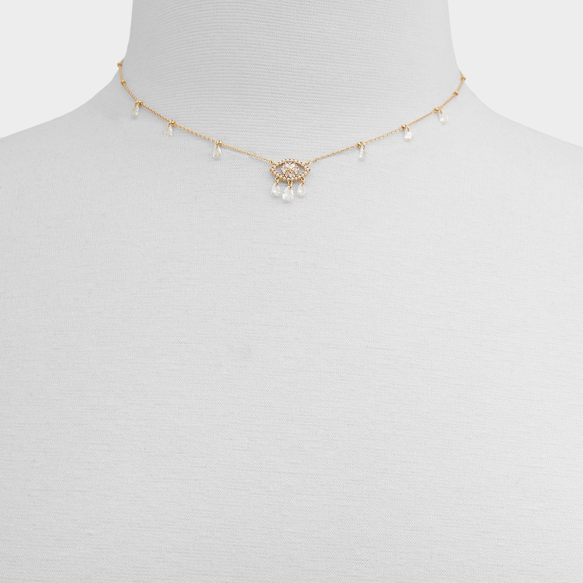 Umiramas Light Blue Women's Cubic Zirconia - Necklace - Light Blue