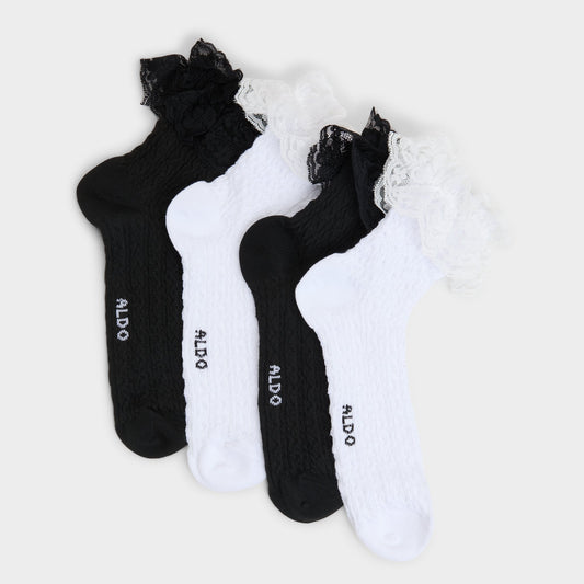 Lacefrills White Women's Socks - Socks - White