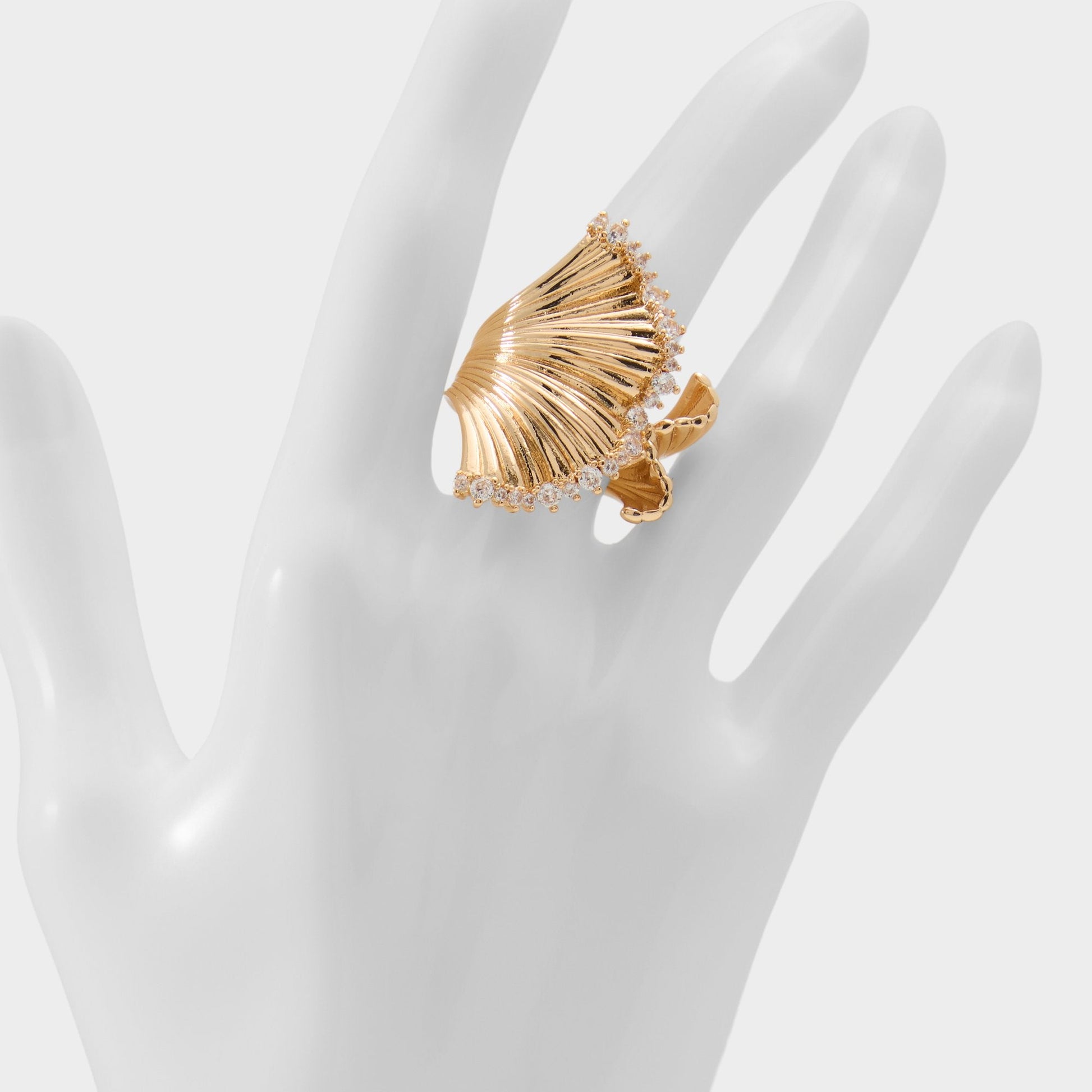 Fariarie in Gold Clear Multi - Ring - Gold/clear multi