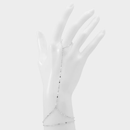 Talktothehand Silver Women's Bracelets - Hand chain - Silver