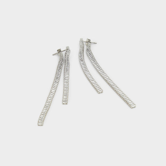 Svetna Silver/Clear Multi Women's Earrings - Drop earrings - Silver/Clear Multi