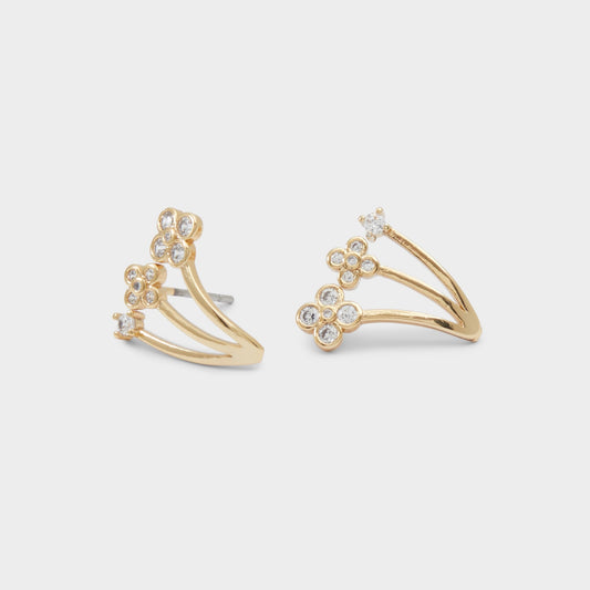 Asieweth Gold/Clear Multi Women's Earrings - Earrings - Gold/Clear Multi