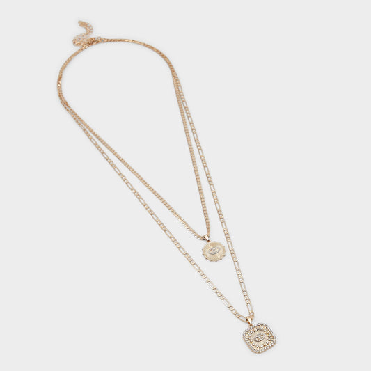 Naewin Gold/Clear Multi Women's Necklaces - Layered necklace - Gold/Clear Multi