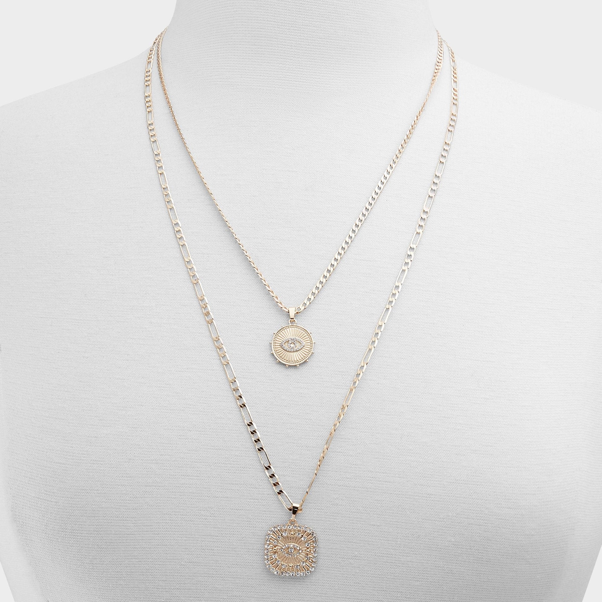 Naewin Gold/Clear Multi Women's Necklaces - Layered necklace - Gold/Clear Multi