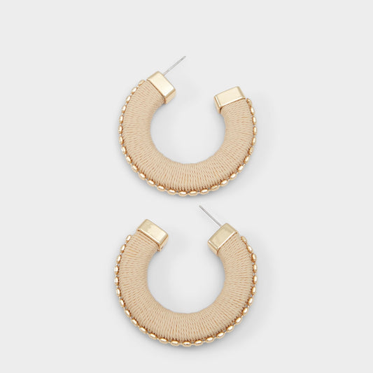 Terraa Beige Women's Earrings -  - Beige