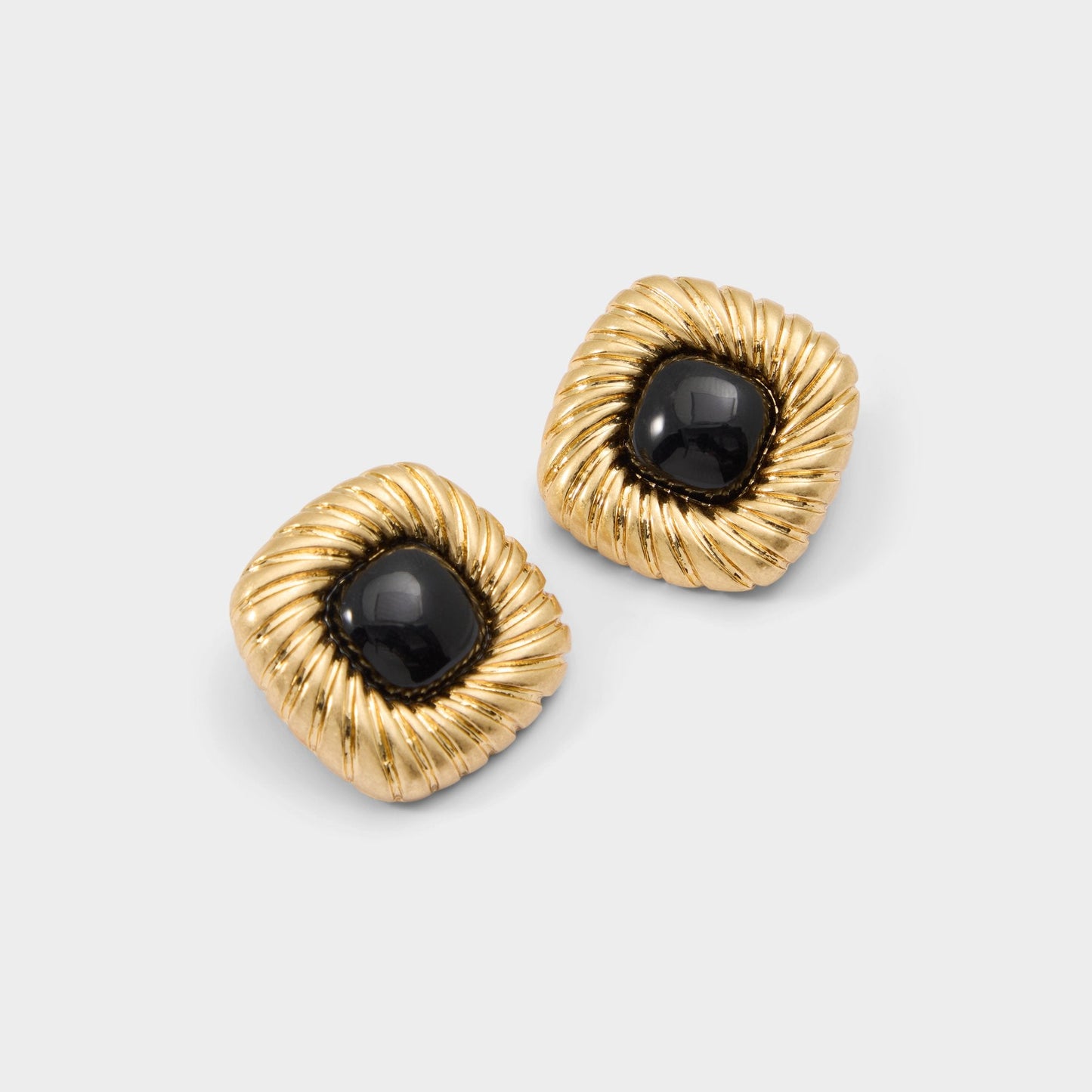 Myrage in Black Gold Multi - Statement earrings - Black/gold multi