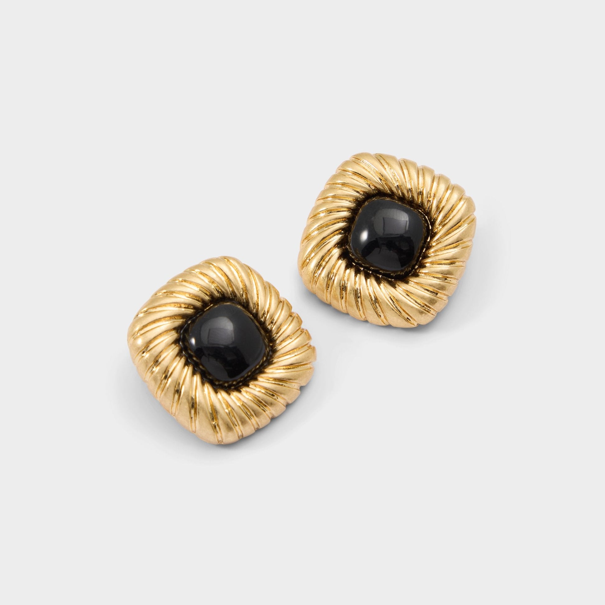 Myrage in Black Gold Multi - Statement earrings - Black/gold multi