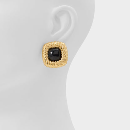 Myrage in Black Gold Multi - Statement earrings - Black/gold multi