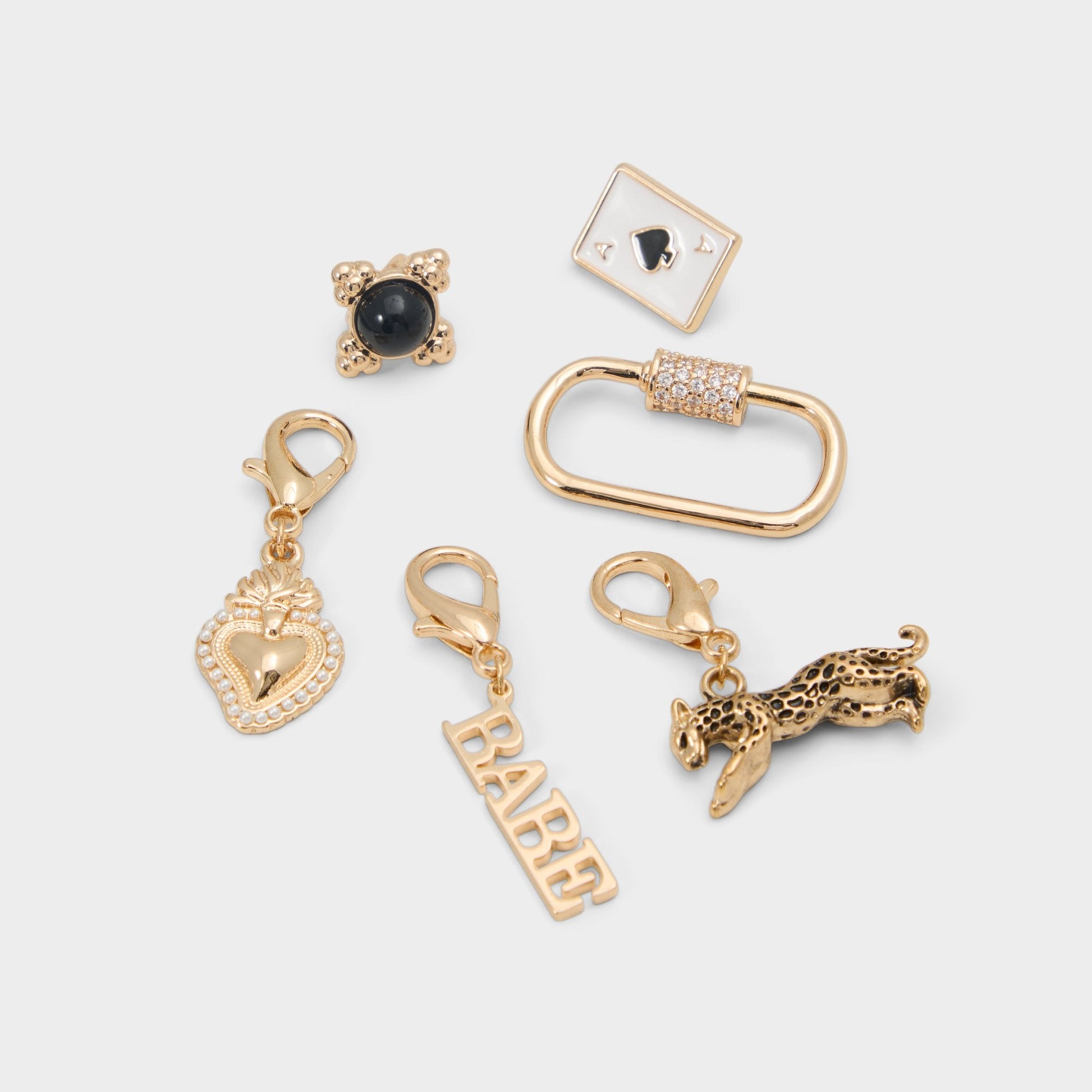 Wildcard in Black Gold Multi - Shoe charms - Black/Gold Multi