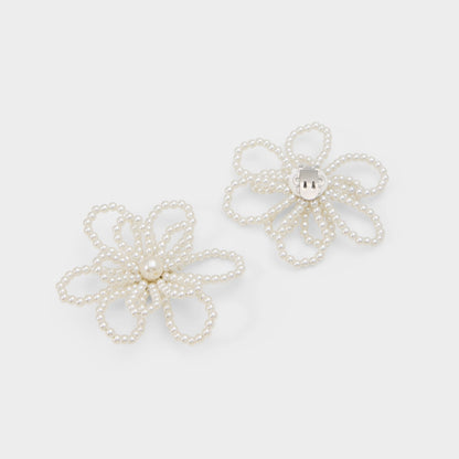 Flowerclip in Ice - Decorative shoe clip - Ice
