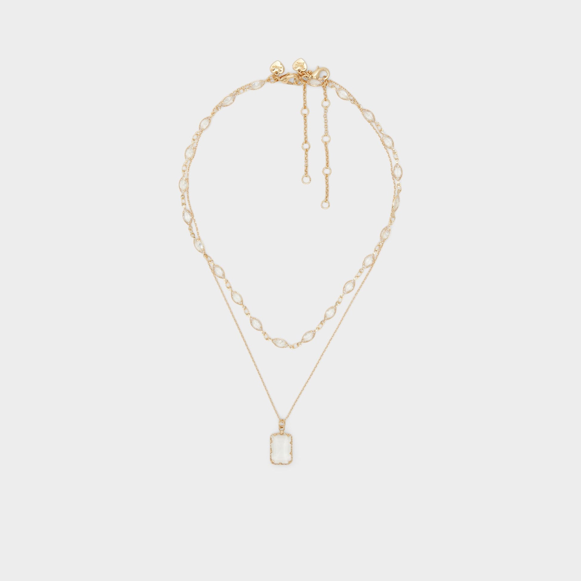Destinie Gold/Clear Multi Women's Necklaces - Layered necklace - Gold/Clear Multi
