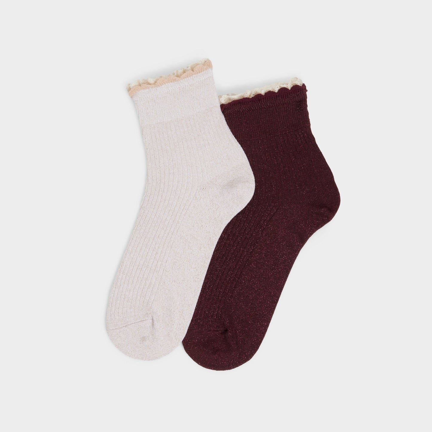 Sparklelace in Bordo - Socks - Bordo