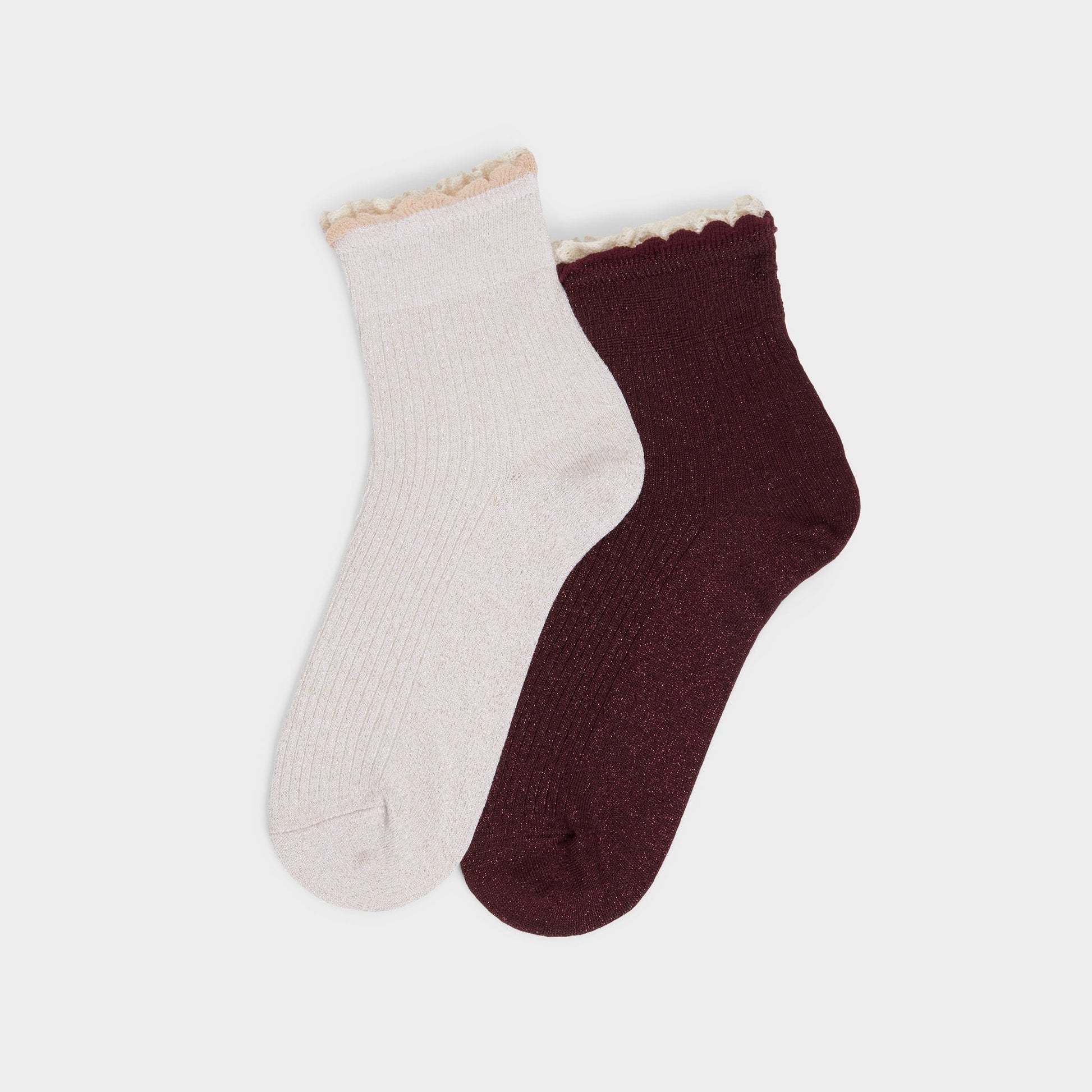 Sparklelace in Bordo - Socks - Bordo